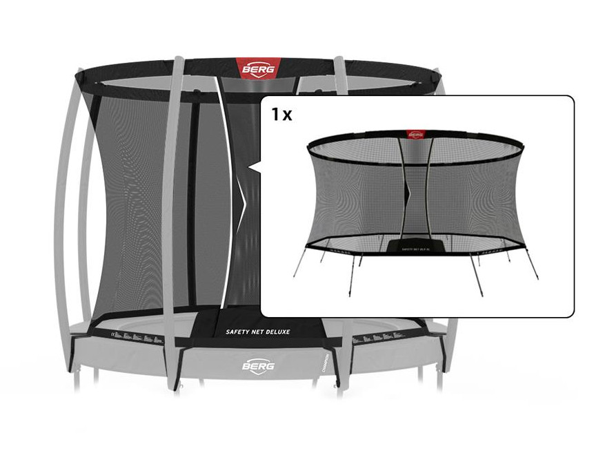 BERG Trampolin-Sicherheitsnetz - Safetynet Deluxe - 270 cm - Loses Netz