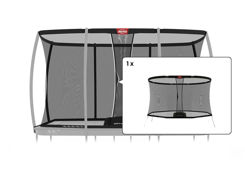 BERG Trampolin Sicherheitsnetz Teil - Ultim Sicherheitsnetz Deluxe XL - Loses Netz 410 x 250 cm