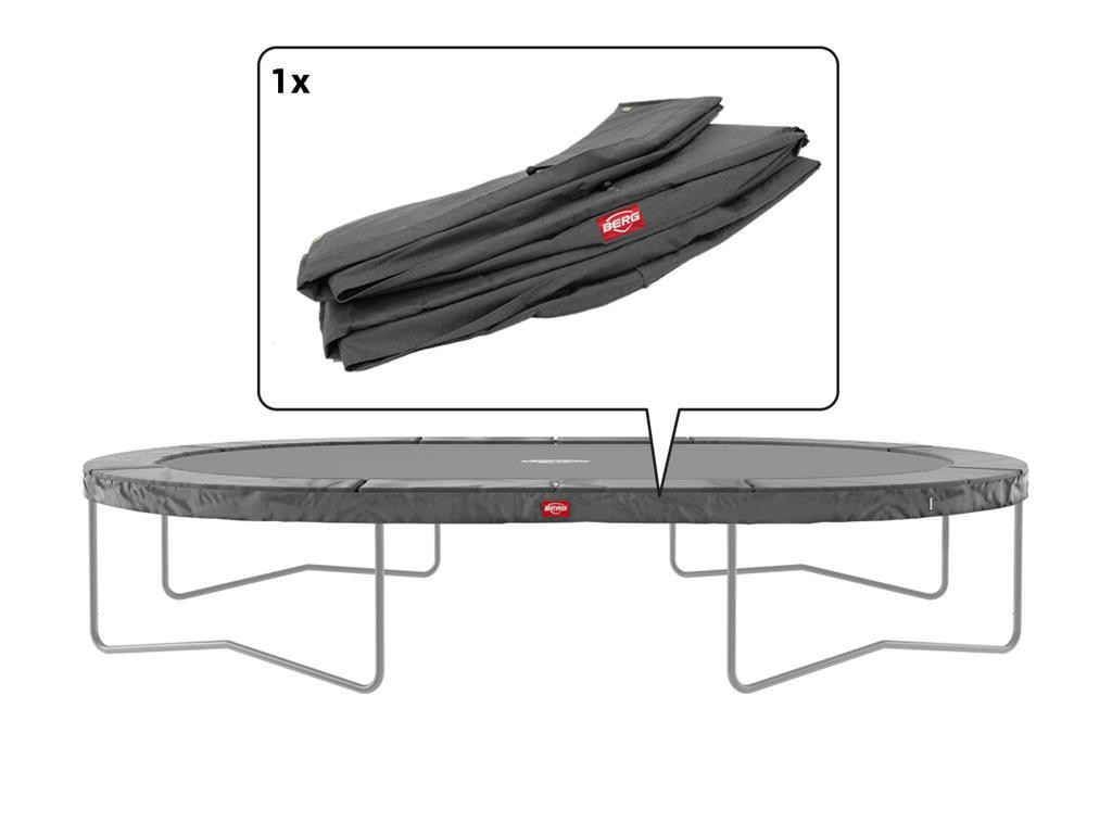 BERG Trampolin-Sicherheitsring Grand Champion - 470 x 310 cm - Grau