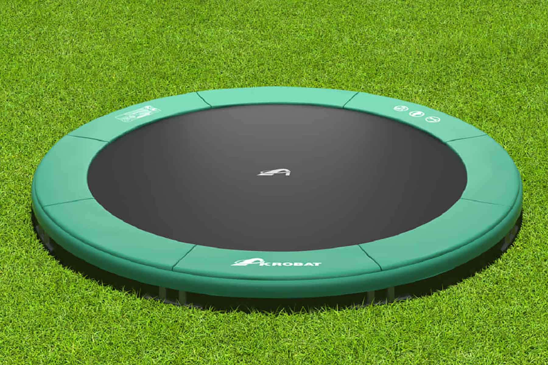 Akrobat Trampolin Orbit - Inground - 430 cm - Grün