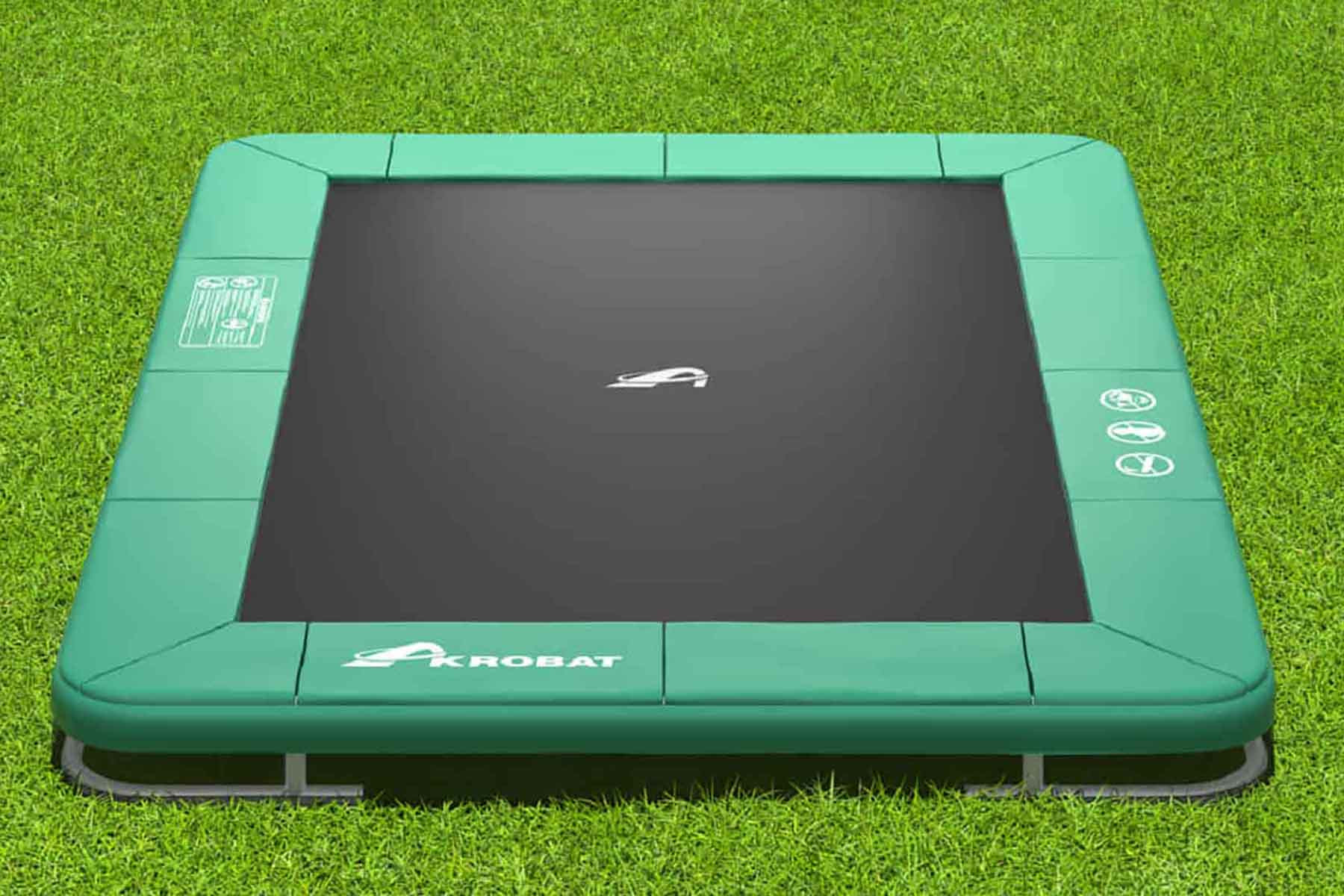 Akrobat Trampolin Orbit - Inground - 335 x 244 cm - Grün
