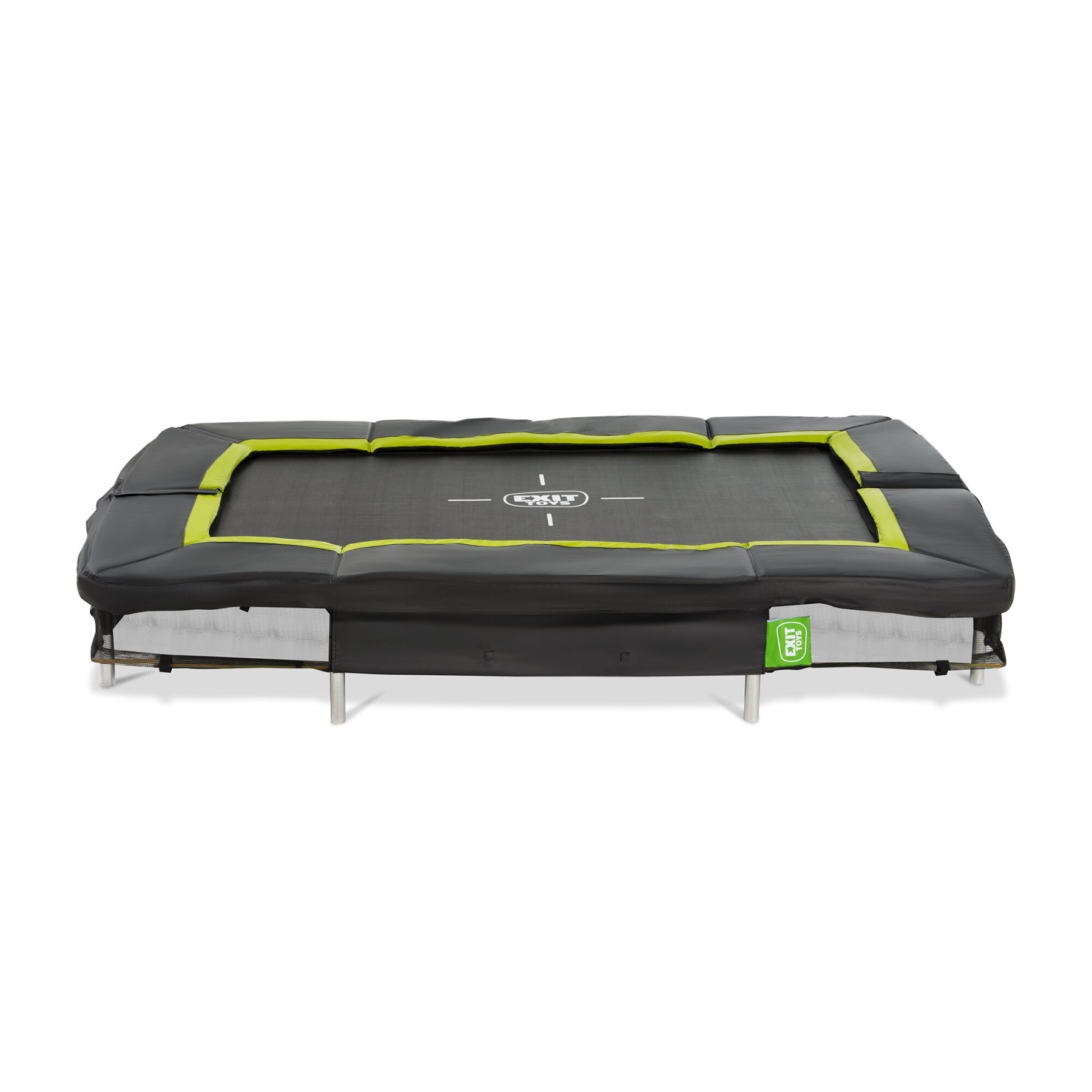EXIT Trampolin Silhouette - Bodentrampolin - 214 x 153 cm - Schwarz