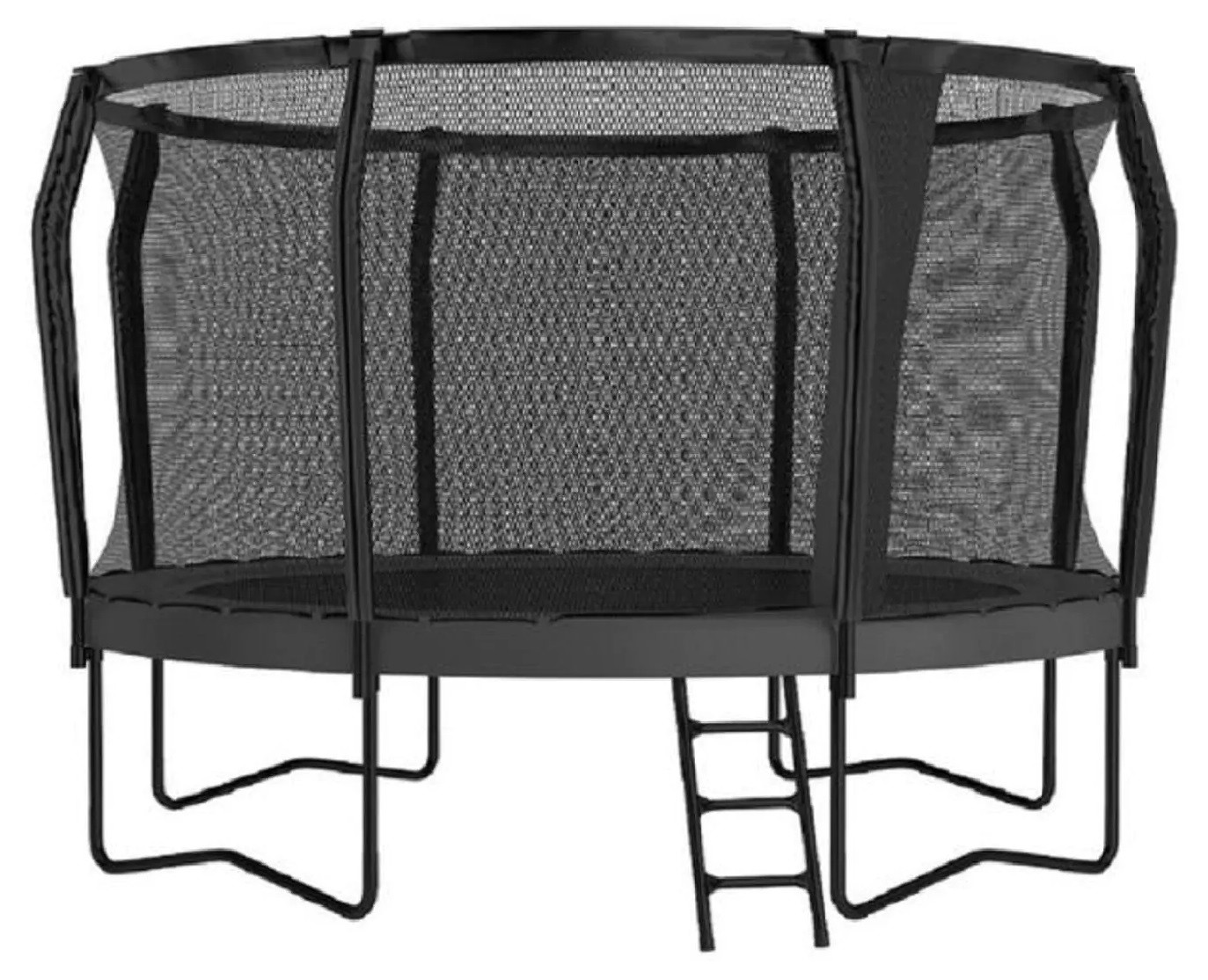 Akrobat Trampolin Orbit Pro oberirdisch mit Sicherheitsnetz - 305 cm - Anthrazit