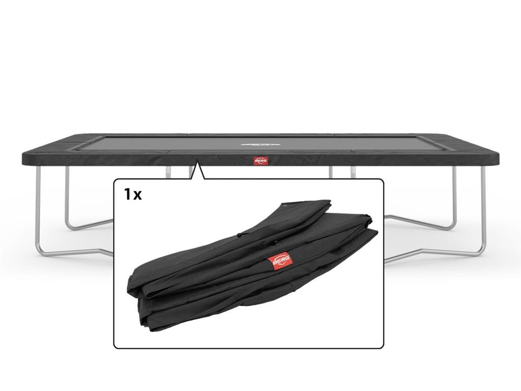 BERG Trampolin-Schutzrand Ultim Favorit - 330 x 220 cm - Grau