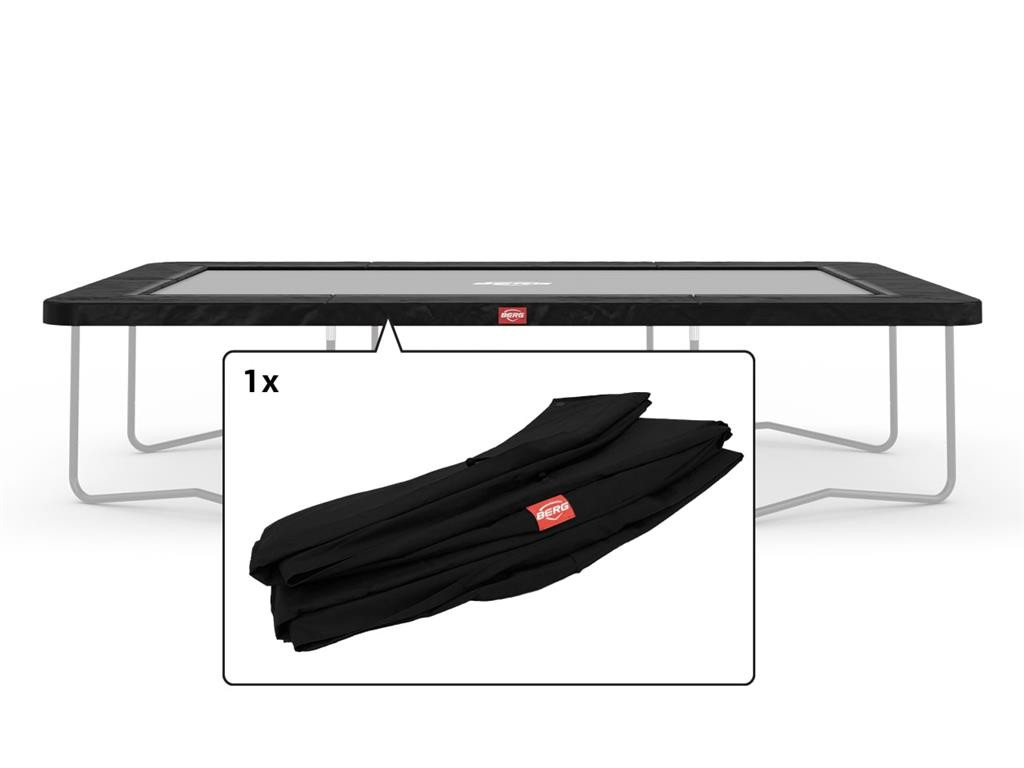 BERG Trampolin-Schutzrand Ultim Favorit - 410 x 250 cm - Schwarz