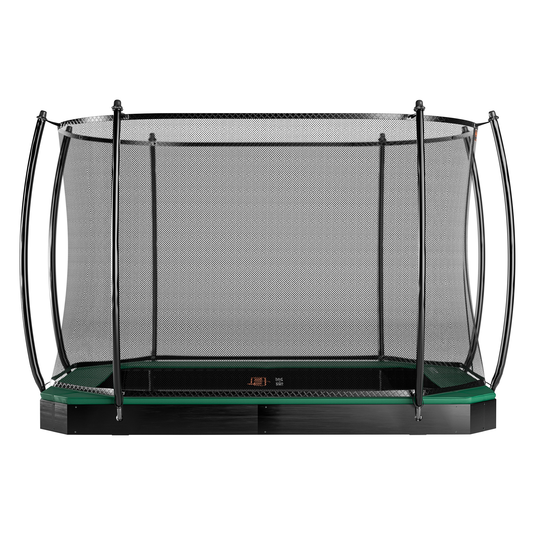 Avyna Pro-Line Flatlevel-Trampolin mit Sicherheitsnetz - 340 x 240 cm (234) - Grün