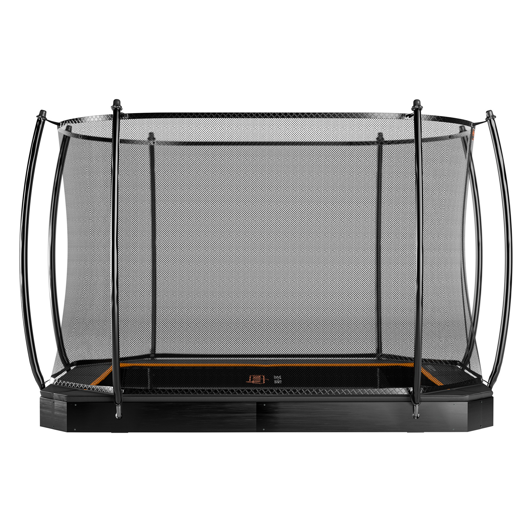 Avyna Pro-Line Flatlevel Trampolin mit Sicherheitsnetz - 305 x 225 cm (223) - Schwarz