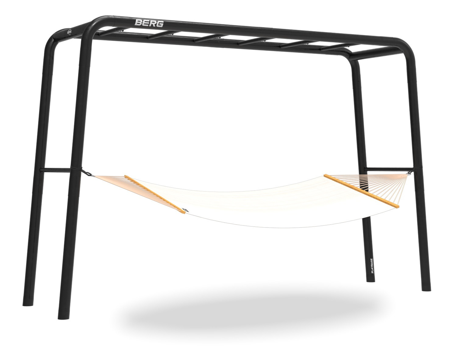 BERG PlayBase 3-in-1 Spielplatz - groß - mit 2 Regalen und Hängematte