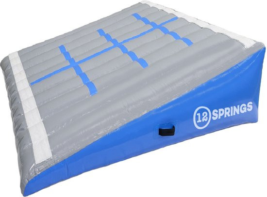 12SPRINGS Oblique Flat - L200 - B100 - H60 - Grau / Hellblau