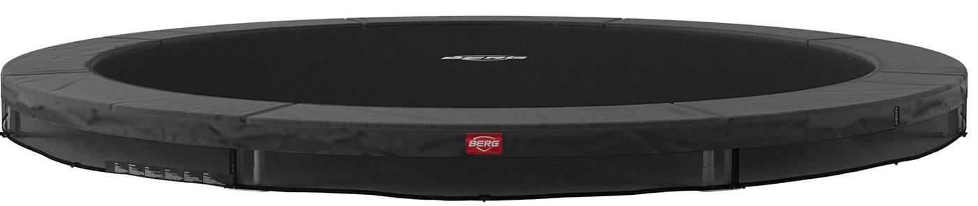 BERG Trampolin Favorit - InGround - rundes - 330 cm - Anthrazit Grau - AirFlow